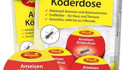 Aeroxon Ant Trap Bait Box with 6 Cans to Fight the Whole Ants' Nest