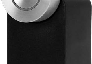 Nuki Smart Lock Pro (4th Generation), Smart Door Lock with WiFi and Mat for Remote Access, Electronic Door Lock Makes Smartphone Key with Battery Power Pack, Black